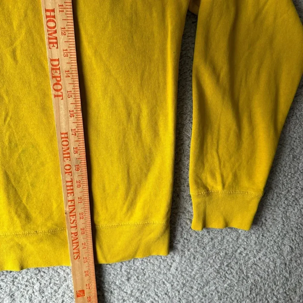 The North Face‎ Hoodie Mens Small Yellow Sweater Sweatshirt Outdoor Fleece Lined